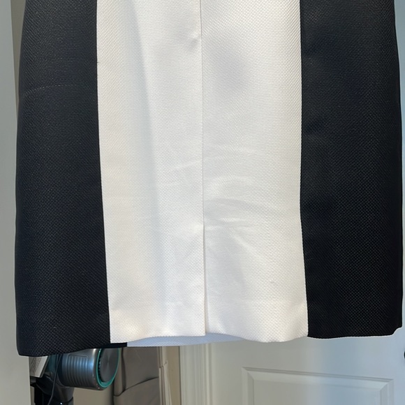 TAHARI ARTHUR S. LEVINE 👗Black & white cocktail dress  Size 12 in 💕condition - Picture 4 of 12